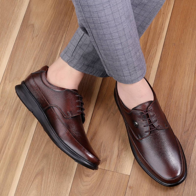 Bacca Bucci Leather Office Lace-ups Formal Shoes - Image 5